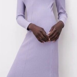 Zara Lavender Long Sleeve Dress